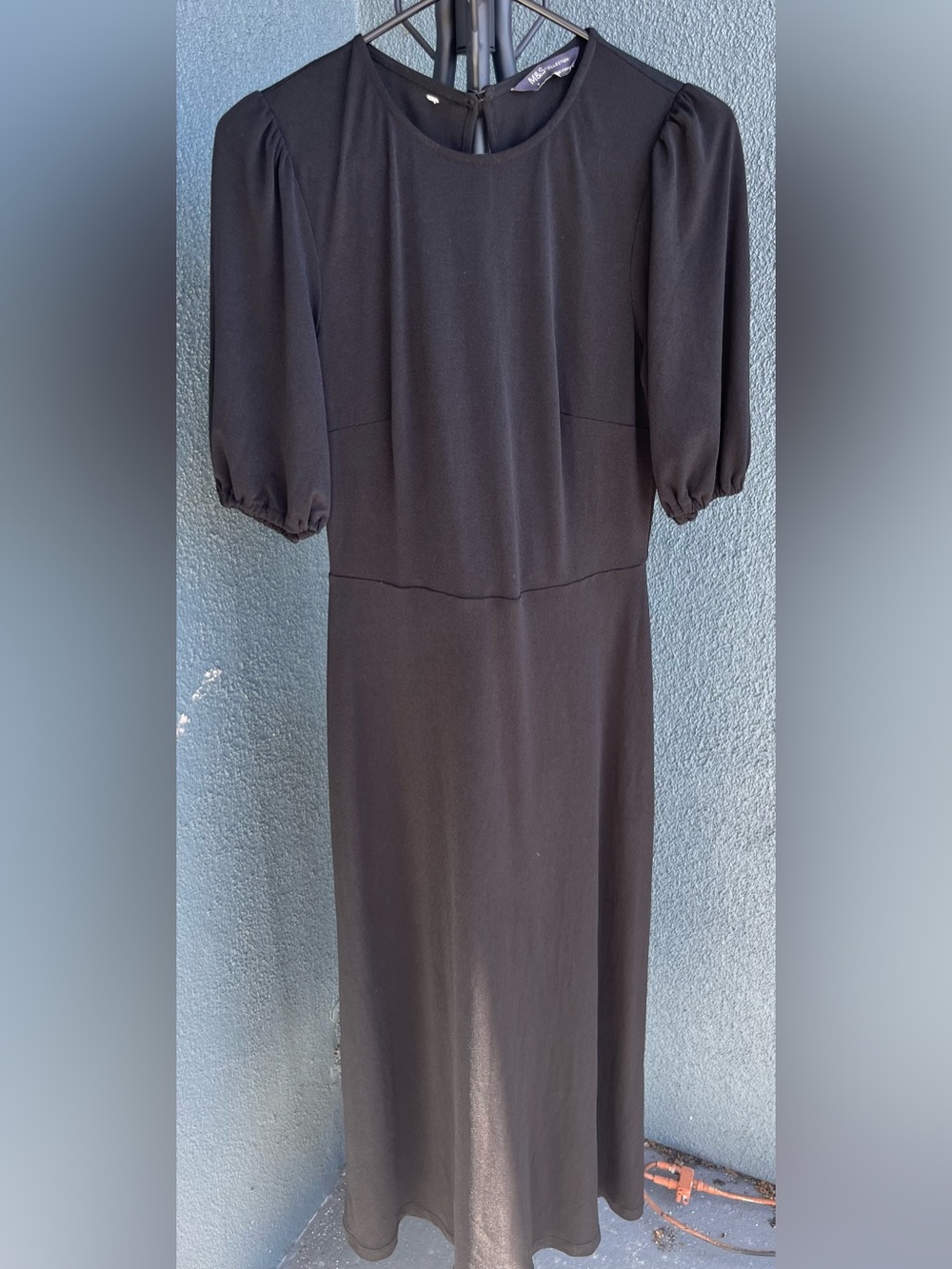 M&S Black, Short-Sleeved dress. Sz 8